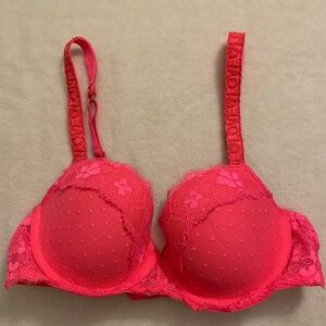 Victoria's Secret Vibrant Pink Lace Bra